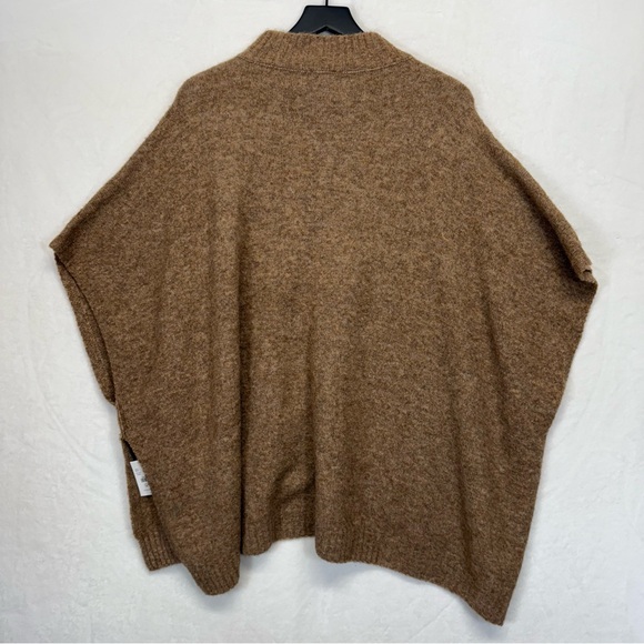 J. Crew Tan Oversized Poncho Sweater - Picture 9 of 10